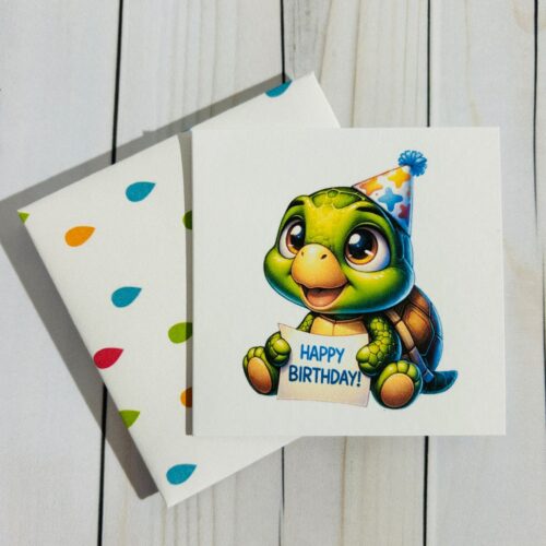 Mini - Happy Birthday Turtle