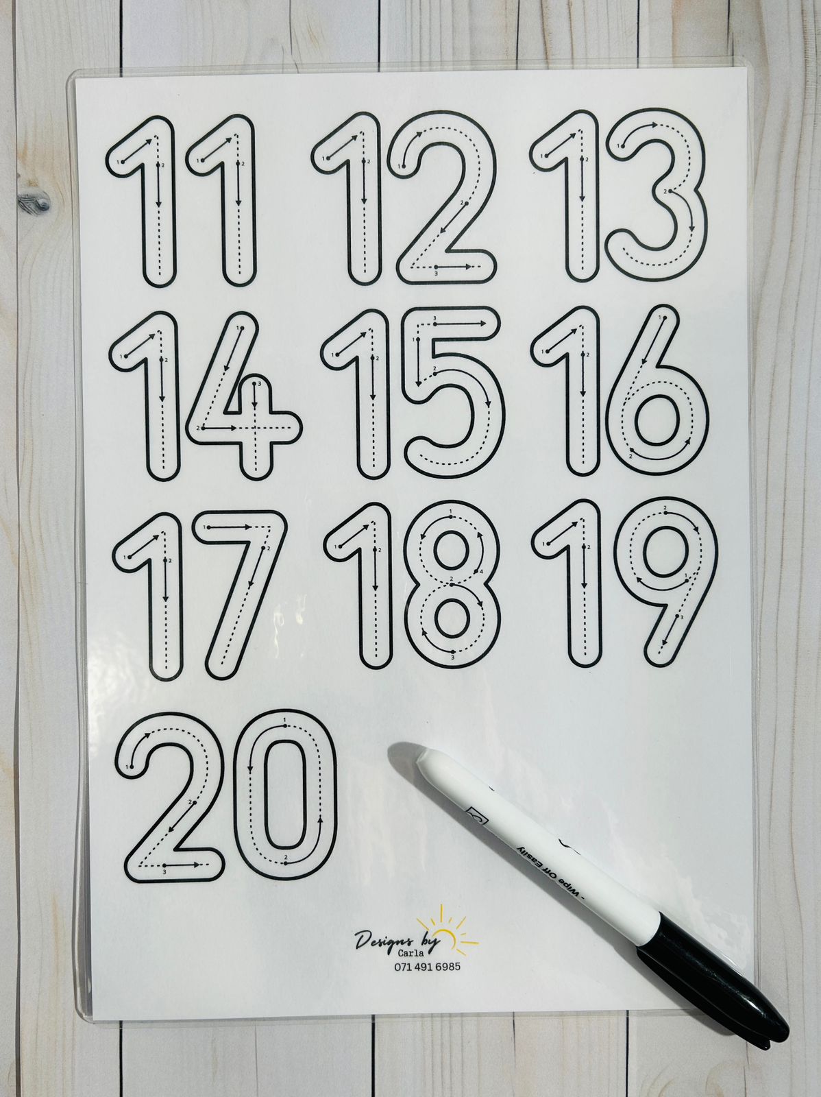 Count 1 - 20 (Erasable) - Image 2