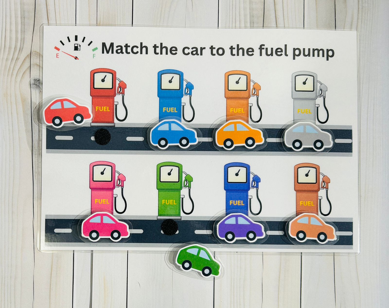 Match the car to the fuel pump