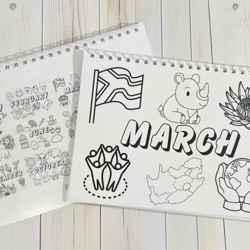 January - December Colouring Book