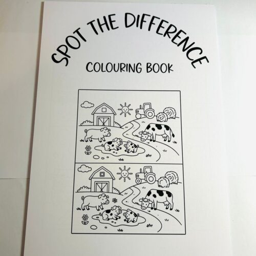 Spot the difference colouring book