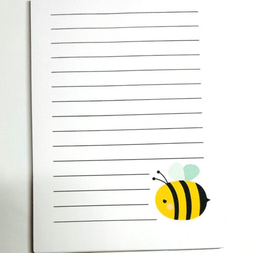 Bee Handmade Notepad – Tear-Off Writing Pad