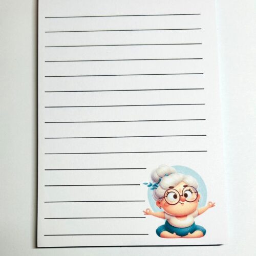 Cute Grandma Handmade Notepad – Tear-Off Writing Pad